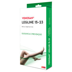 meia suave compressão Venosan Legline 15 23mmhg