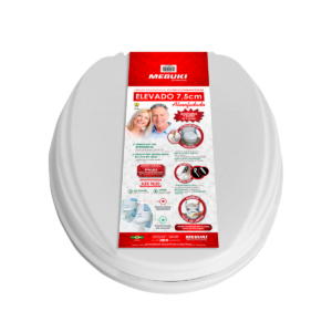 Assento Sanitário Almofadado Elevado 7,5Cm - Mebuki