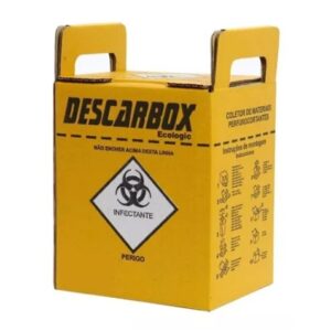 Caixa Coletora 7L para Perfuro Cortante Descarbox