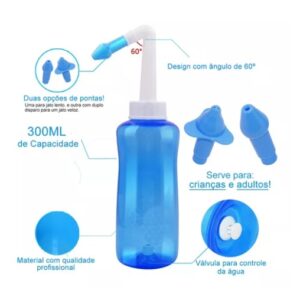 Higienizador Nasal Tipo Almotolia Adulto e Infantil Supermedy