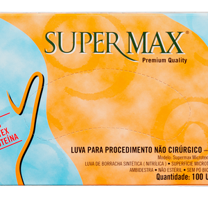 Luvas de Nitrilo Azul Antiderrapante P ao GG SuperMax