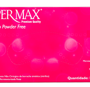 Luvas de Nitrilo Pink Antiderrapante XP ao G SuperMax