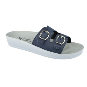 Sandália Ortopédica 2 Fivelas Doctor Comfort Azul Marinho