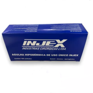 Agulha Hipodérmica de Uso Único 25 x 0,80 Injex