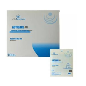 Carvão Ativado Com Prata Acticare Ag 10.5x10.5 Vitamedical
