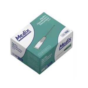 Agulha Hipodérmica de Uso Único 8,0 x 30mm com 100 un – Medix