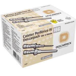 Cateter IV 16G com 100 Unidades – Descarpack