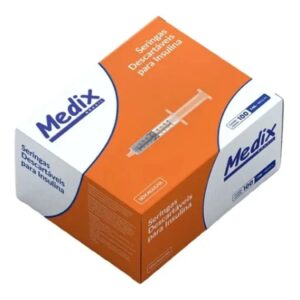 SERINGA INS. DESC.S/AG 1cc LS UNID MEDIX