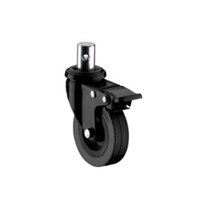 Rodízio De Metal C Bucha Preto C Freio Compatível com Item D30 D40