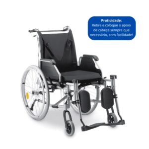 Cadeira de Rodas Tetra com Encosto Reclinável e Acessórios Inclusos até 130 kg D700 – Dellamed2