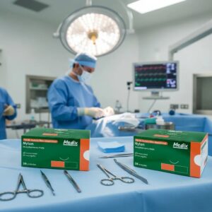 Fio de Sutura Nylon Nº 4 2,5cm Medix