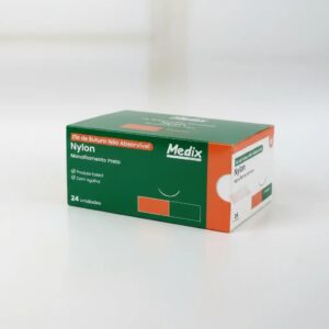 Fio de Sutura Nylon Nº 4 – 2,5cm – Medix