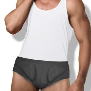 Cueca para Hérnia Inguinal Dupla Preta Dilepé