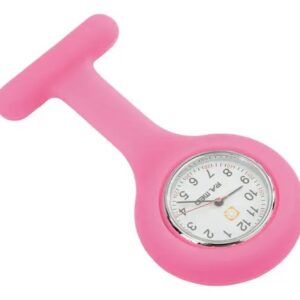 Relógio de Lapela em Silicone Supermedy rosa